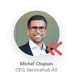 Blockquote | Michel Chapuis | CEO Servicehub AG